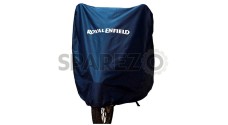 Genuine Royal Enfield Water Resistant Bike Cover Navy Blue - SPAREZO